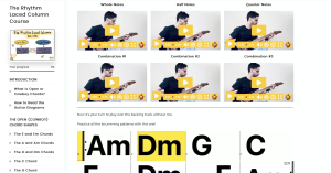 The Rhythm Laced Column Screenshot 1 - Open Guitar Chords