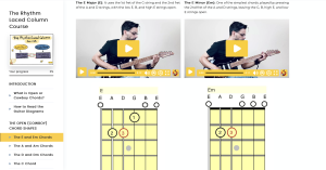 The Rhythm Laced Column Screenshot 2 - Open Guitar Chords